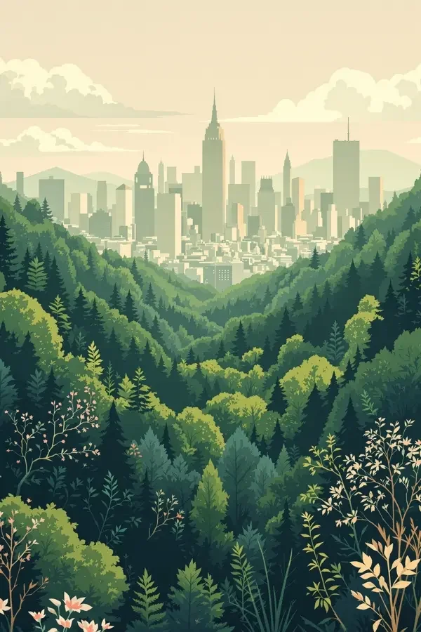 城市与森林 海报